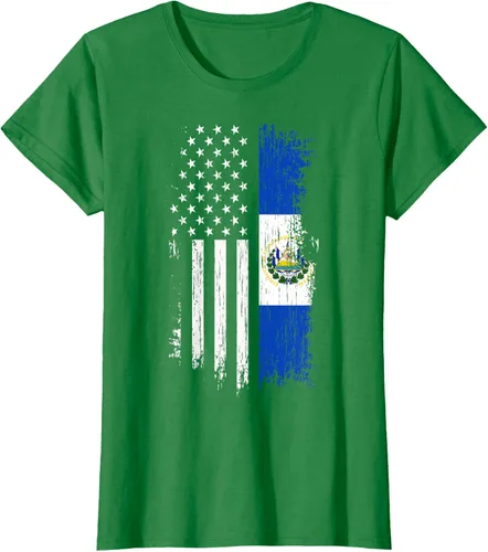 Miniatura 43 de Camiseta de la bandera de Estados Unidos salvadoreño - Camiseta de El Salvador USA