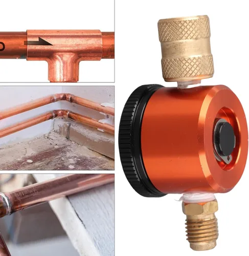 Miniatura 4 de Herramienta de purga de nitrógeno con dial rápido de 3 puntos, funcionamiento suave, constante, para regulador de nitrógeno HVAC, presión de 50 PSI