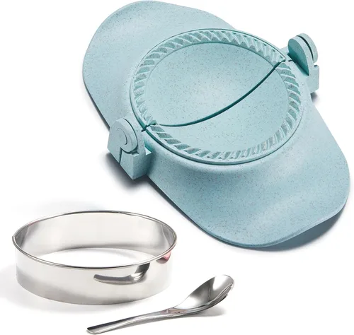 Miniatura 9 de Prensa para Hacer Empanadas de 6 Pulgadas, Juego Extra Grande de Fabricante de Dumplings con Cortador de Masa, Juego de Moldes para Dumplings