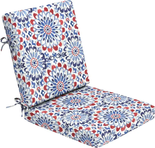 Miniatura 18 de Arden Foam - Cojín para silla de comedor al aire libre, 20 x 20 pulgadas, fabricado con espuma ProFoam, resistente a la lluvia, resistente a