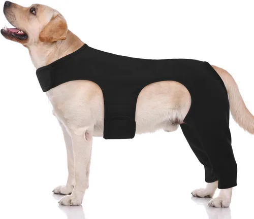 Miniatura 15 de ROZKITCH Manga para Pata Trasera de Perro para Pata Derecha e Izquierda, Protector de Codo Ajustable para Mascotas que Previene Lamer Heridas, Manga