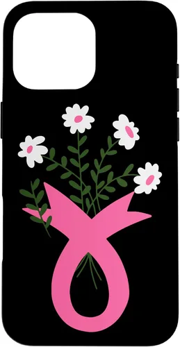 Miniatura 19 de Flower Jar Pink Ribbon Breast cancer Awareness Month Women Case for iPhone 16