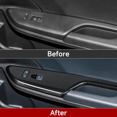 Miniatura 3 de Calcomanías para cubierta de panel de control de elevación de ventana de automóvil para Honda Civic 2016-2021, accesorios de 10ª