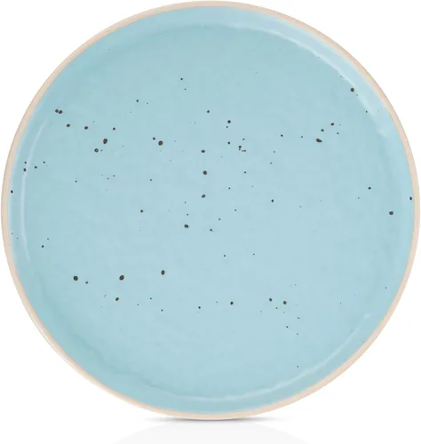 Miniatura 4 de Stone Lain Elena Stoneware - Juego de vajilla redonda de 16 piezas, color azul, 16 piezas, servicio para 4