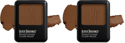 Miniatura 12 de Black Radiance Polvo prensado, acabado mate rico en pigmentos para tonos de piel claros, compacto absorbente de aceite con espejo y esponja