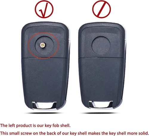 Miniatura 5 de MechanMagic Funda de Reemplazo para Llavero Compatible con Chevy Cruze Camaro Impala Equinox GMC Terrain Buick Regal Lacrosse 2010 2011 2012 2013
