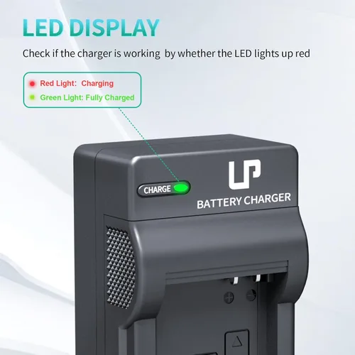 Miniatura 3 de LP Paquete de cargador de batería NB-10L, paquete de 2 baterías de 1400 mAh y cargador de pantalla de luces LED para cámara digital Canon PowerShot