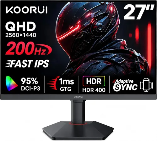 Miniatura 16 de KOORUI Monitor de juegos curvo ultraancho WQHD 3440×1440 de 34 pulgadas, 180Hz 1000R- PIP/PBP, 1ms(MPRT), HDR400, DCI-P3 95%, FreeSync Premium, 1 x
