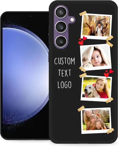 Miniatura 20 de Funda personalizada para Samsung Galaxy S23 Ultra con nombre de foto y texto - Funda suave y fina para teléfono móvil S 23 Ultra (negra) de 6.8