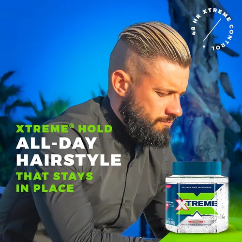 Miniatura 6 de Xtreme Gel Seduction Styling Hair Gel para hombres con aloe vera y control de 48 horas, 8.81 onzas (paquete de 12)