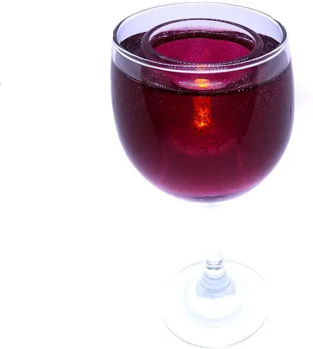 Vela de vino perfumada Merlot sin llama en soporte de vidrio para trabajo en casa y regalo, fabricada en Estados Unidos por The Gel Candle Company