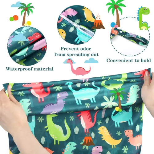 Miniatura 3 de Shappy Paquete de 2 bolsas grandes de viaje para lavandería, bolsa grande para ropa sucia impermeable para maleta, traje de baño, playa, gimnasio