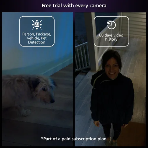 Miniatura 6 de Philips Hue Cámara de escritorio segura, resolución de video de 1080P, notificaciones, audio bidireccional, integración perfecta, soporte de Negro