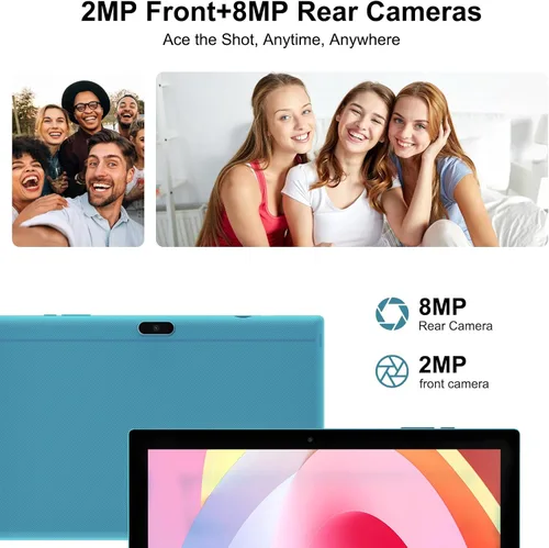 Miniatura 3 de Tablet Android 15 de 10 pulgadas con lápiz capacitivo de teclado, 8 GB de RAM 2 en 1, incluye mouse y funda protectora, batería de 6000 mAh, Wi-Fi