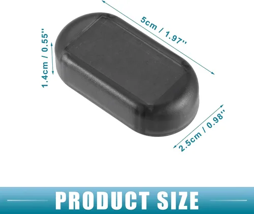 Miniatura 6 de Alarma simulada universal de energía solar para automóvil, seguridad antirrobo LED intermitente luz de advertencia falsa con puerto de cargador USB