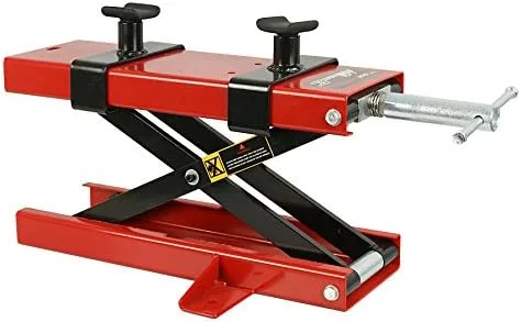 Gato elevador para motocicleta, 1100 libras, gato elevador de tijera, ATV, motocicleta, motocross, scooter, manivela, soporte para bicicletas de