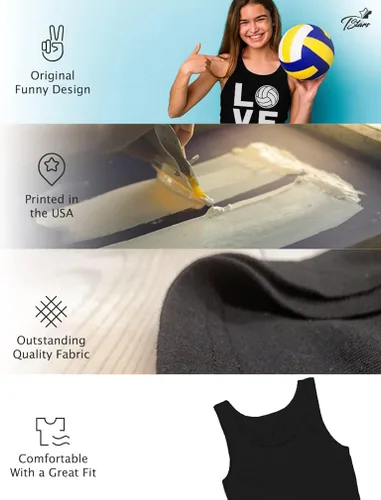 Miniatura 5 de Tstars Sudaderas con capucha para regalos de voleibol para adolescentes, niñas, mujeres, fanáticos, sudaderas con capucha