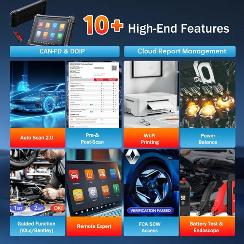 Miniatura 8 de Autel MaxiSys MS906 Pro TS Escáner OBD2 profesional con programación TPMS ECU Coding 36+ funciones de servicio, herramienta de diagnóstico