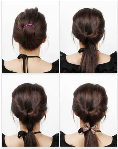 Miniatura 4 de 1 Unidad(2 piezas) Plástico Magic Hair Braid Cola de caballo Herramienta Clip Herramienta Simple DIY Estilo de Cabello Accesorios Estilo Estilo Azul