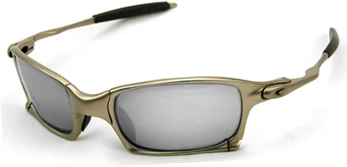 Miniatura 4 de Gafas de sol cuadradas deportivas superiores Marco de metal de aleación polarizada Iridium Mirror Riding azul (Gun Blue)