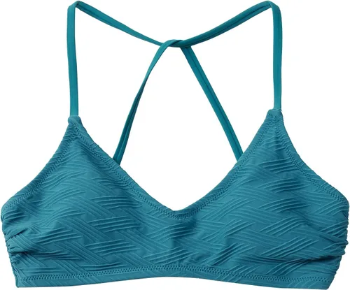 Miniatura 27 de CUPSHE - Parte superior de bikini para mujer; traje de baño superior con diseño cruzado, tirantes delgados y escote en V