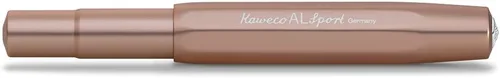 Miniatura 2 de Kaweco AL SPORT - Bolígrafo de gel I dorado rosa con punta redonda de 0.028 in, diseño clásico, con bola de cerámica, 5.1 in, aluminio oro rosa