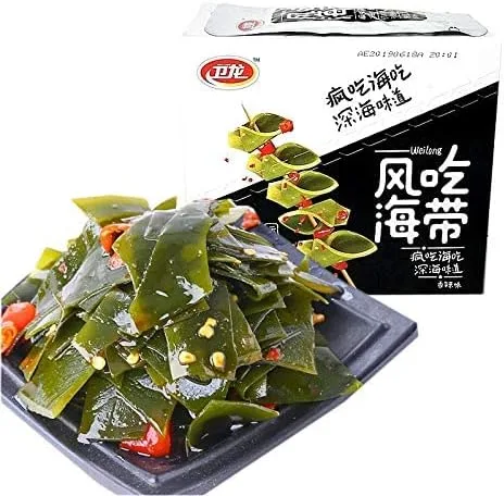 WeiLong Latiao, Damianjin Gluten picante, Wei Long Konjac 20 bolsitas/12.70 oz de aperitivo chino, viento come algas, papas picantes casuales