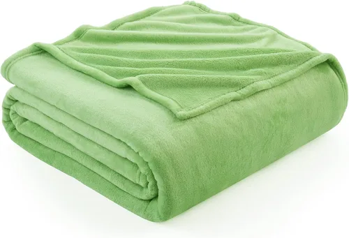 Miniatura 25 de Hansleep Manta de forro polar para sofá beige, súper suave manta de franela esponjosa y acogedora para todas las estaciones, beige, manta de 50x60