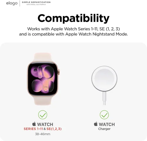 Miniatura 5 de elago Soporte W3 compatible con Apple Watch Series 11/10/9/8/7/6/5/4/3/2/1/SE3/SE2/SE1