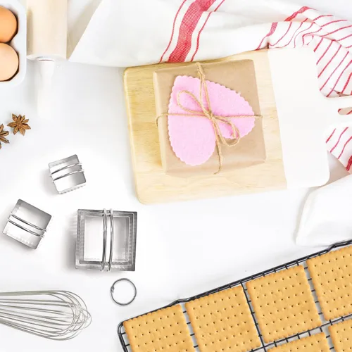 Miniatura 5 de ALLTOP Cortadores de galletas con asa, cortador de galletas de acero inoxidable, herramientas esenciales profesionales para hornear para el día