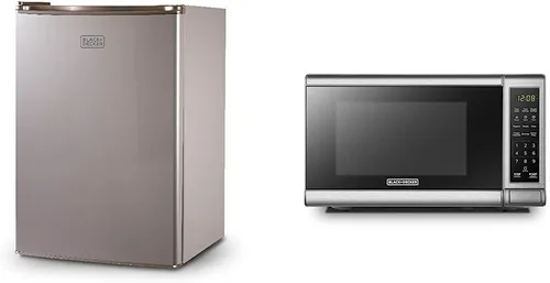Miniatura 16 de BLACK+DECKER BCRK25B - Refrigerador compacto Energy Star de una sola puerta con congelador, 2.5 pies cúbicos, negro y horno microondas COMFEE