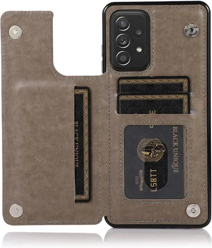 Miniatura 4 de Funda de teléfono para Samsung Galaxy A52 5G/4G con protector de pantalla de vidrio templado y tarjetero con soporte para tarjetero, accesorios