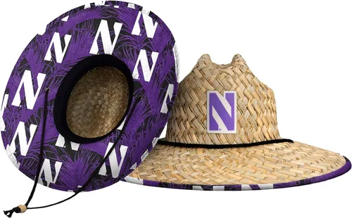 Miniatura 27 de FOCO - Sombrero de paja con logotipo de equipo universitario de NCAA y estampado floral para hombre TEAM LOGO