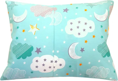 Miniatura 2 de Funda de almohada para niños pequeños 13 x 18 - Funda de almohada con estrellas de tamaño para viajar, funda de almohada de algodón con estrellas