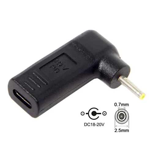 Miniatura 2 de chenyang Adaptador convertidor de disparador de emulador USB C a DC 2.5x0.7MM PD 65W