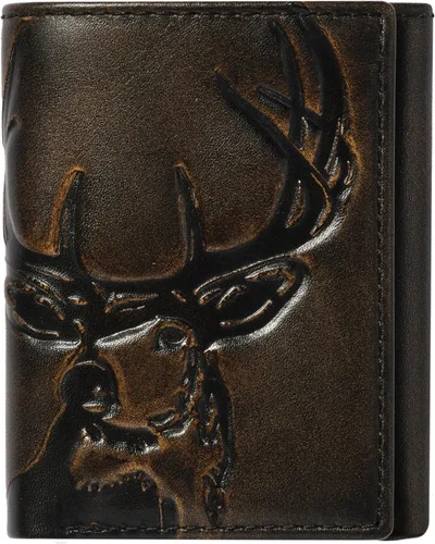 Miniatura 10 de House of Jack Co. Billetera plegable para hombre Billetera de hombre para deportistas al aire libre Cuero de grano completo bruñido a mano