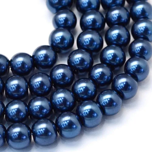Miniatura 13 de KISSITTY 105 unids/hebra Burly Wood Satin Luster Glass Round Pearl Spacer Bead Loose Beads 0.315 in para bricolaje joyería artesanía 31.4