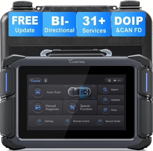 Miniatura 10 de VDIAGTOOL Herramienta de escaneo bidireccional VD70, herramienta de diagnóstico de escáner OBD2 con codificación ECU, más de 36 restablecimientos