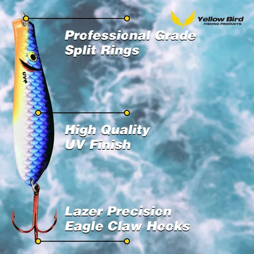 Miniatura 2 de Doctor Spoon - Paquete de 4 cucharas de pesca ultra violeta de alta calidad, con imagen innovadora y tecnología de acabado ultra violeta, ideal