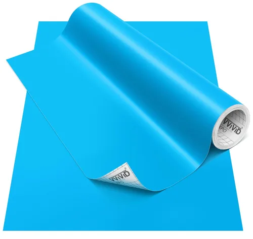 Miniatura 109 de VViViD DECO65 - Vinilo adhesivo permanente brillante azul oscuro, 11.8 pulgadas x 84 pulgadas (7 pies)