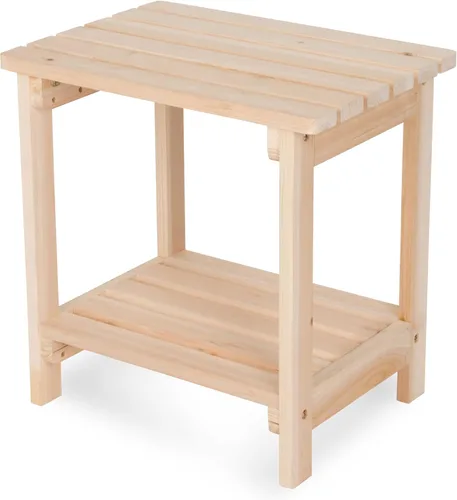 Miniatura 13 de Shine Company Providence - Mesa auxiliar rectangular de madera maciza, mesa de patio Adirondack para exteriores, color rojo chile Rojo (Chili Red)