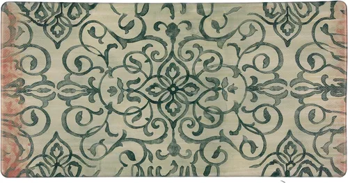 Miniatura 12 de J&V TEXTILES Tapete de cocina antifatiga para piso, alfombra corredor de cocina acolchada con temática en relieve, antideslizante, fácil de limpiar