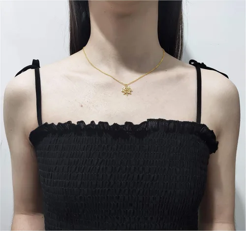 Miniatura 3 de Baydurcan - Collar de amistad con colgante de ancla, brújula y dije de elefante de la buena suerte, con tarjeta de mensaje y tarjeta de regalo