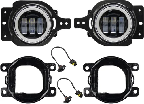 Miniatura 8 de Luz antiniebla de 4 pulgadas para Wrangler JL Gladiator Sport Luces antiniebla con halos RGBW Compatible con 2018-2023+ Wrangler JL JLU Unlimited