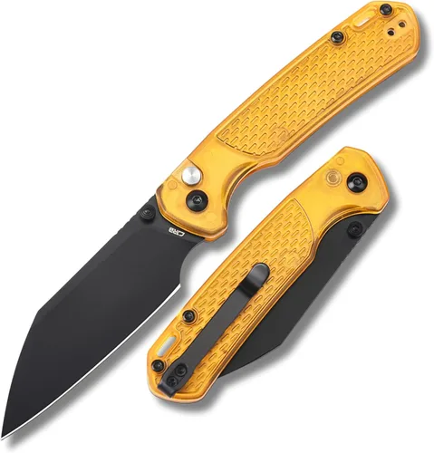 Miniatura 10 de CJRB Cuchillo de Bolsillo Pyrite-Light, Cuchillo Plegable con Hoja de Acero AR-RPM9 de 3.34'', Cuchillo de Bolsillo Pequeño con Clip de Bolsillo