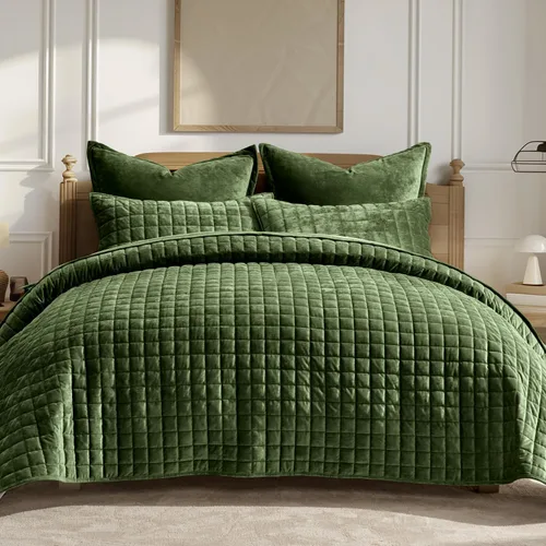 Miniatura 41 de RECYCO Juego de edredón de terciopelo de lujo tamaño individual/individual XL, juegos de cama, juego de cubrecama de terciopelo ultra suave, colcha