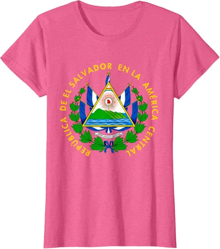 Miniatura 66 de Camiseta con diseño de emblema de la bandera de El Salvador