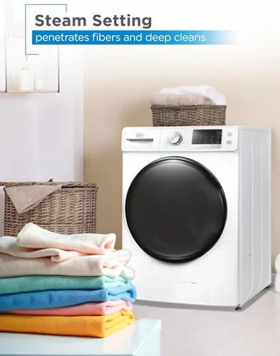 Miniatura 6 de BLACK+DECKER Lavadora de carga frontal de 4.5 pies cúbicos, lavadora de tamaño completo con 12 ciclos, lavadora con certificación ENERGY STAR