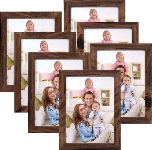 Miniatura 23 de Giftgarden - Juego de 7 marcos para fotos de 4 x 6 pulgadas, color negro, marcos para fotos de 4 x 6 pulgadas para pared o mesa