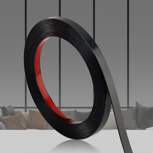 Miniatura 9 de QDYMXUN Moldura de PVC para despegar y pegar, tira de decoración de pared flexible para marco de espejo, gabinete, bordes, bordes y azulejos
